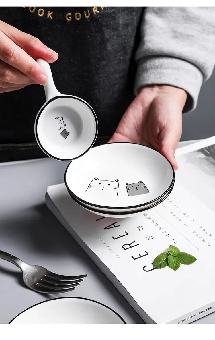1Pcs Cute Cat Ceramic Seasoning Dish Creative Kitchen Small Sauce Bowl Household Dipping Plate Creative Vinegar Soy Snack Dishes 1Pcs Cute Cat Ceramic Seasoning Dish Creative Kitchen Small Sauce Bowl Household Dipping Plate Creative Vinegar Soy Snack Dishes - Image 17