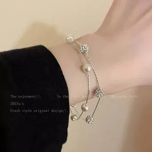Armband Aus Zinklegierung, Funkelndes Zirkon-Blumenarmband, Handgefertigtes Armband Aus Legierung Für Den Täglichen Gebrauch, Modeaccessoire, Party Armband Aus Zinklegierung, Funkelndes Zirkon-Blumenarmband, Handgefertigtes Armband Aus Legierung Für Den Täglichen Gebrauch, Modeaccessoire, Party - Image 20