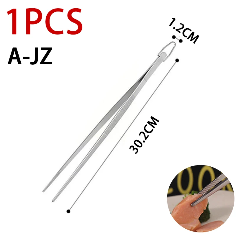 1Pcs 12 Inch Stainless Steel Cooking Tweezers Kitchen Tongs Bbq Tool Tweezers For Cooking Kitchen Accessories Cfqj007 1Pcs 12 Inch Stainless Steel Cooking Tweezers Kitchen Tongs Bbq Tool Tweezers For Cooking Kitchen Accessories Cfqj007 - Image 2