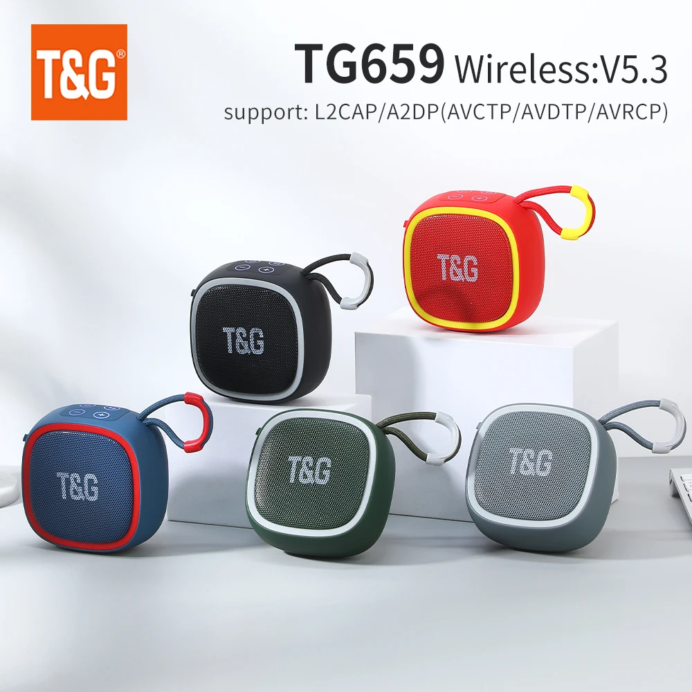 Tg659 Mini Bluetooth-Lautsprecher Mit Tws, Bluetooth 5.3, Hifi-Sound, Tf-Karte &Amp; Radio – Tragbarer Lautsprecher Für Musik &Amp; Freizeit Tg659 Mini Bluetooth-Lautsprecher Mit Tws, Bluetooth 5.3, Hifi-Sound, Tf-Karte &Amp; Radio – Tragbarer Lautsprecher Für Musik &Amp; Freizeit - Image 2