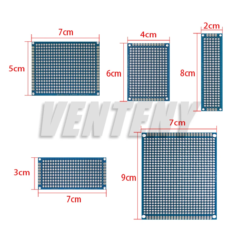 5–10 Stück Lochrasterplatinen 3×7 Bis 7×9 Cm – Doppelseitige Prototypenplatinen Für Diy-Elektronik Und Lötprojekte 5–10 Stück Lochrasterplatinen 3×7 Bis 7×9 Cm – Doppelseitige Prototypenplatinen Für Diy-Elektronik Und Lötprojekte - Image 2