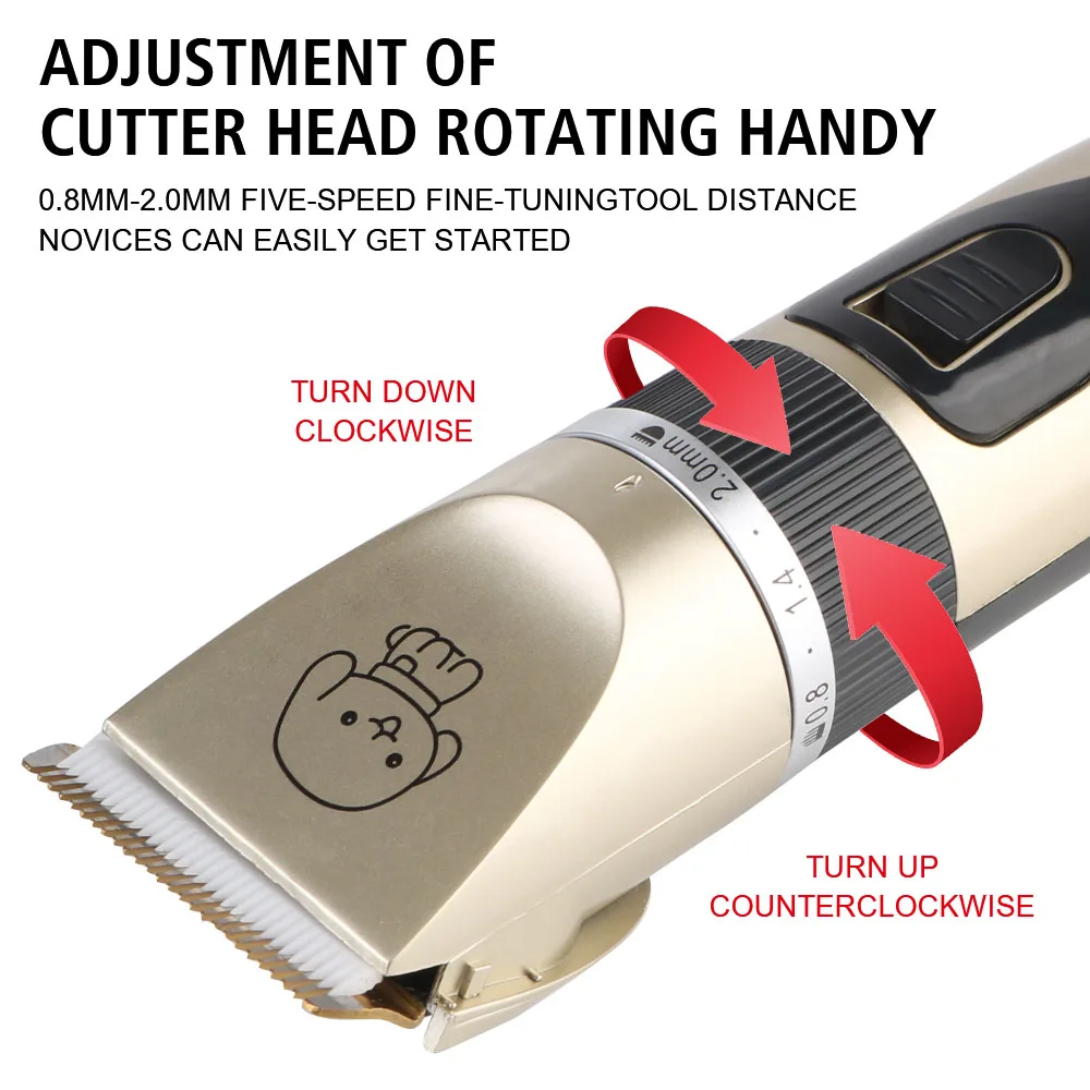 Pet Haar Clipper Haarschnitt Trimmer Rasierer Set Für Kaninchen Hund Katze Welpen Pflege Clipper Cutter Pet Liefert Elektrische Schere Pet Haar Clipper Haarschnitt Trimmer Rasierer Set Für Kaninchen Hund Katze Welpen Pflege Clipper Cutter Pet Liefert Elektrische Schere - Image 2