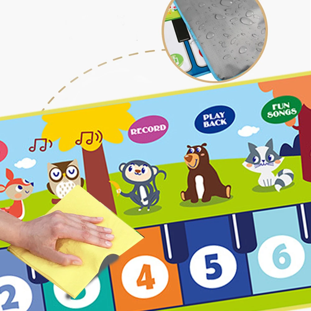 Piano Mat For Kids Kids Toddlers Floor Keyboard Dance Mat Baby Fitness Play Musical Carpet Music Instrument Toys Girl Boy Gift Piano Mat For Kids Kids Toddlers Floor Keyboard Dance Mat Baby Fitness Play Musical Carpet Music Instrument Toys Girl Boy Gift - Image 5