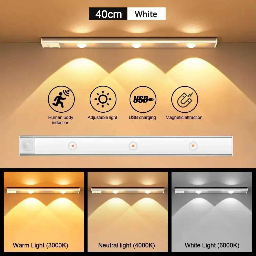 Led Schrank Nachtlicht Motion Sensor Drahtlose Ultra Dünne Unter Schrank Lampe Für Küche Schlafzimmer Kleiderschrank Innen Beleuchtung Led Schrank Nachtlicht Motion Sensor Drahtlose Ultra Dünne Unter Schrank Lampe Für Küche Schlafzimmer Kleiderschrank Innen Beleuchtung - Image 10