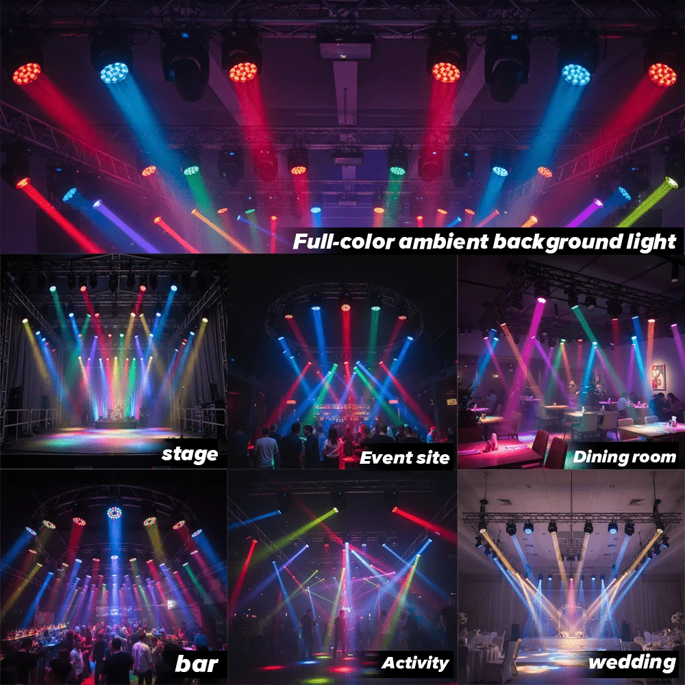36 Led Usb Rgb Flachstrahler – Dmx512 Bühnenlicht Mit Farbwechsel Für Ktv, Club, Bar, Disco Und Partys 36 Led Usb Rgb Flachstrahler – Dmx512 Bühnenlicht Mit Farbwechsel Für Ktv, Club, Bar, Disco Und Partys - Image 4