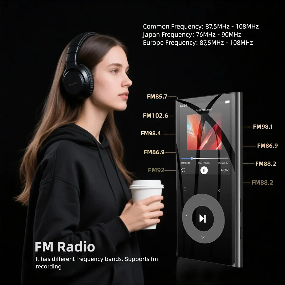 Tragbarer Mp3-Player Mit Typ-C, Bluetooth 5.3, Fm-Radio, Aufnahme &Amp; E-Book – Walkman Für Sport, Musik, Schule &Amp; Freizeit Tragbarer Mp3-Player Mit Typ-C, Bluetooth 5.3, Fm-Radio, Aufnahme &Amp; E-Book – Walkman Für Sport, Musik, Schule &Amp; Freizeit - Image 5