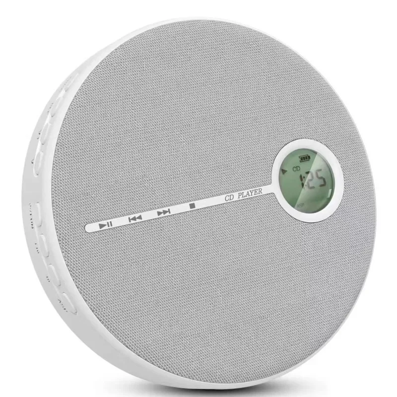 Multifunktionaler Tragbarer Bluetooth-Cd-Player Mit Lautsprecher Aus Stoff – Kompakter Musikplayer Für Zuhause &Amp; Unterwegs Bluetooth Cd-Player