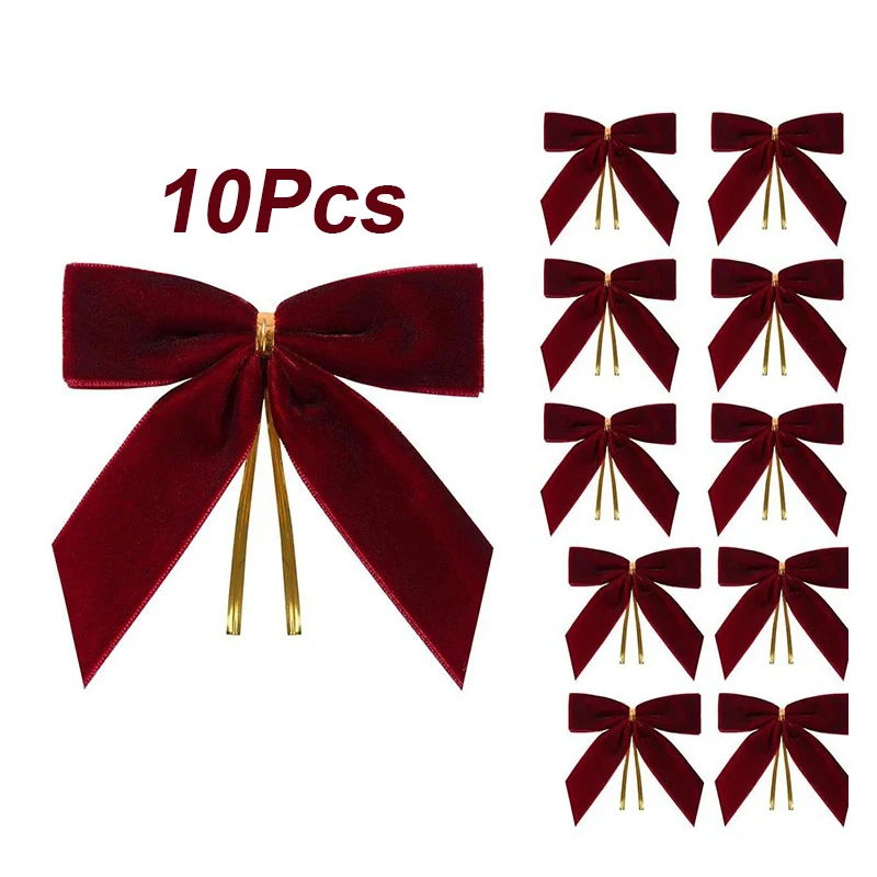 10/20 Stück Samtschleifen Für Weihnachtsbaumdekoration, Kranz, Girlande, Samtschleife Mit Gedrehter Krawatte, Weihnachtssamtschleifen, Weihnachtsfeiertage 10/20 Stück Samtschleifen Für Weihnachtsbaumdekoration, Kranz, Girlande, Samtschleife Mit Gedrehter Krawatte, Weihnachtssamtschleifen, Weihnachtsfeiertage - Image 12