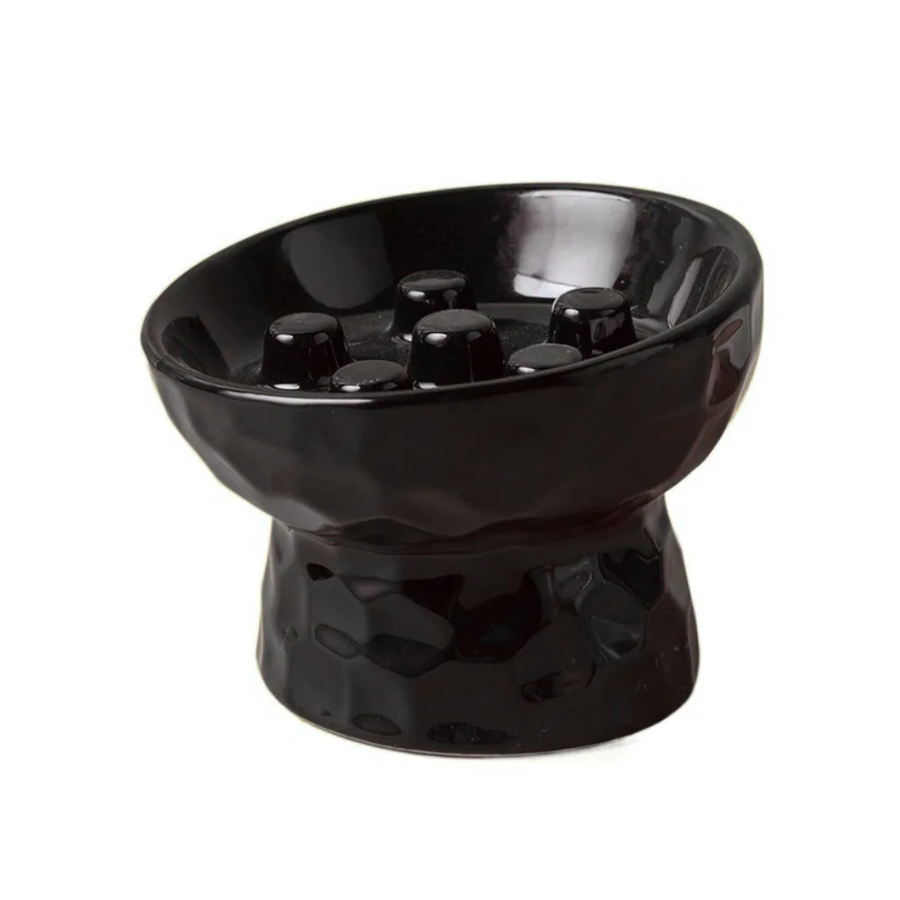 Ceramic Cat Slow Feeder Bowl Slanted Mouth Non-Slip Pet High Foot Bowl Anti Tipping Stable Elevated Cats Feeder Basin Ceramic Cat Slow Feeder Bowl Slanted Mouth Non-Slip Pet High Foot Bowl Anti Tipping Stable Elevated Cats Feeder Basin - Image 8