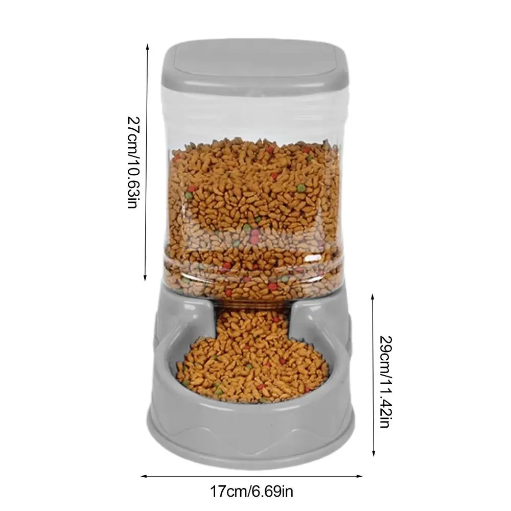 Cat Feeder For Dry Food Cat Waterer Food Feeder Large Capacity Automatic Dog And Cat Water Dispenser For Small To Medium Pets Cat Feeder For Dry Food Cat Waterer Food Feeder Large Capacity Automatic Dog And Cat Water Dispenser For Small To Medium Pets - Image 7