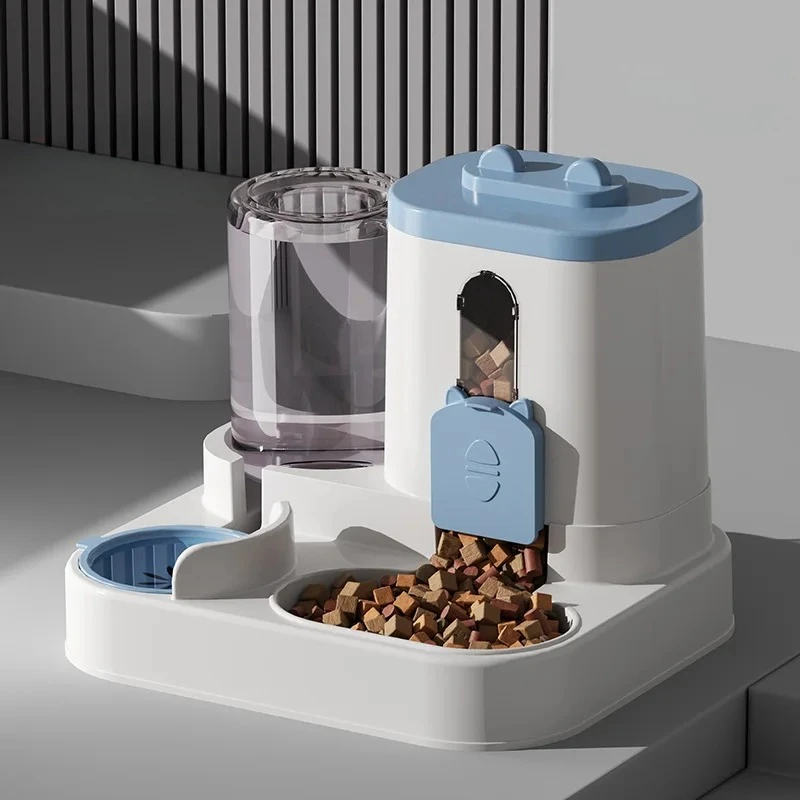 Cat Bowl Automatic Feeder With Spill Proof Design With Water Fountain Pet Food Dispenser For Small Medium Large Cats Dogs Cat Bowl Automatic Feeder With Spill Proof Design With Water Fountain Pet Food Dispenser For Small Medium Large Cats Dogs - Image 7