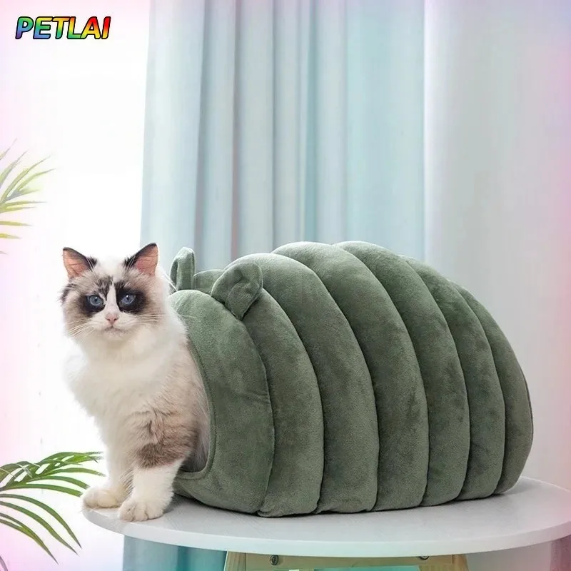 Katzenbett-Matte Für Winter Und Herbst, Gemütliches Schlafhaus Mit Warmem, Sicherem, Atmungsaktivem Großraum-Nest, Weiches Kissen Für Haustierkatzen Katzenbett-Matte Für Winter Und Herbst, Gemütliches Schlafhaus Mit Warmem, Sicherem, Atmungsaktivem Großraum-Nest, Weiches Kissen Für Haustierkatzen - Image 2