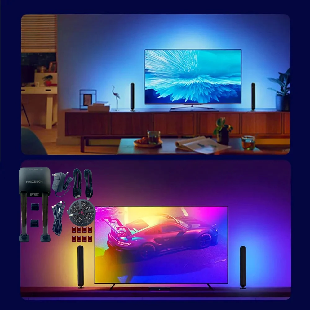 Neue Smart Ambilight Tv Led-Hintergrundbeleuchtung Phantasie Led 4K Hdmi Gerät Sync Box Ws2811 Led Streifen Rgbic Für Pc/Ps4 Xbox 24-85 Zoll Bildschirm Neue Smart Ambilight Tv Led-Hintergrundbeleuchtung Phantasie Led 4K Hdmi Gerät Sync Box Ws2811 Led Streifen Rgbic Für Pc/Ps4 Xbox 24-85 Zoll Bildschirm - Image 6