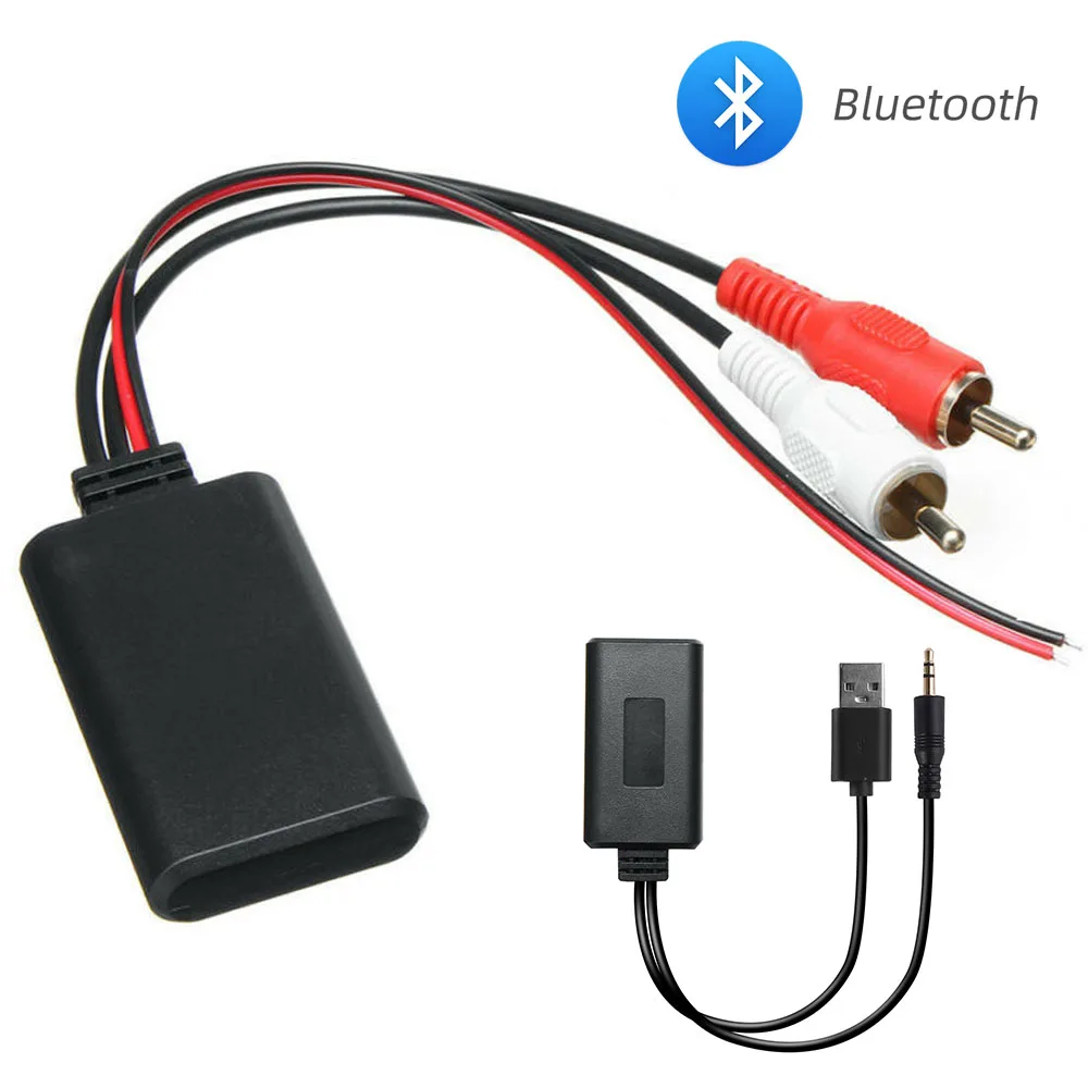 Kabelloser Bluetooth-Audioempfänger Für Auto – Aux Hifi Stereo Musikadapter Mit 2-Rca-Anschluss Für Hochwertige Audioübertragung Bluetooth Audioempfänger