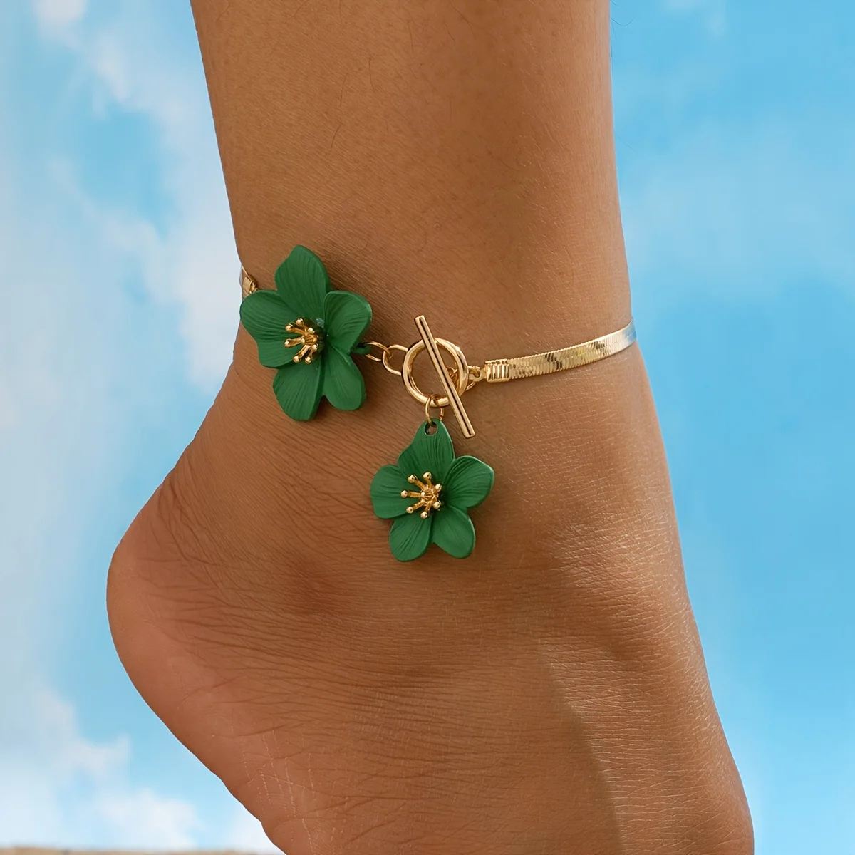 Elegantes, Schickes Fußkettchen Mit Blumenanhänger Für Damen, Urlaub Und Alltag, Sommer-Boho-Fußkette, Party-Schmuck, Geschenke Elegantes, Schickes Fußkettchen Mit Blumenanhänger Für Damen, Urlaub Und Alltag, Sommer-Boho-Fußkette, Party-Schmuck, Geschenke - Image 12