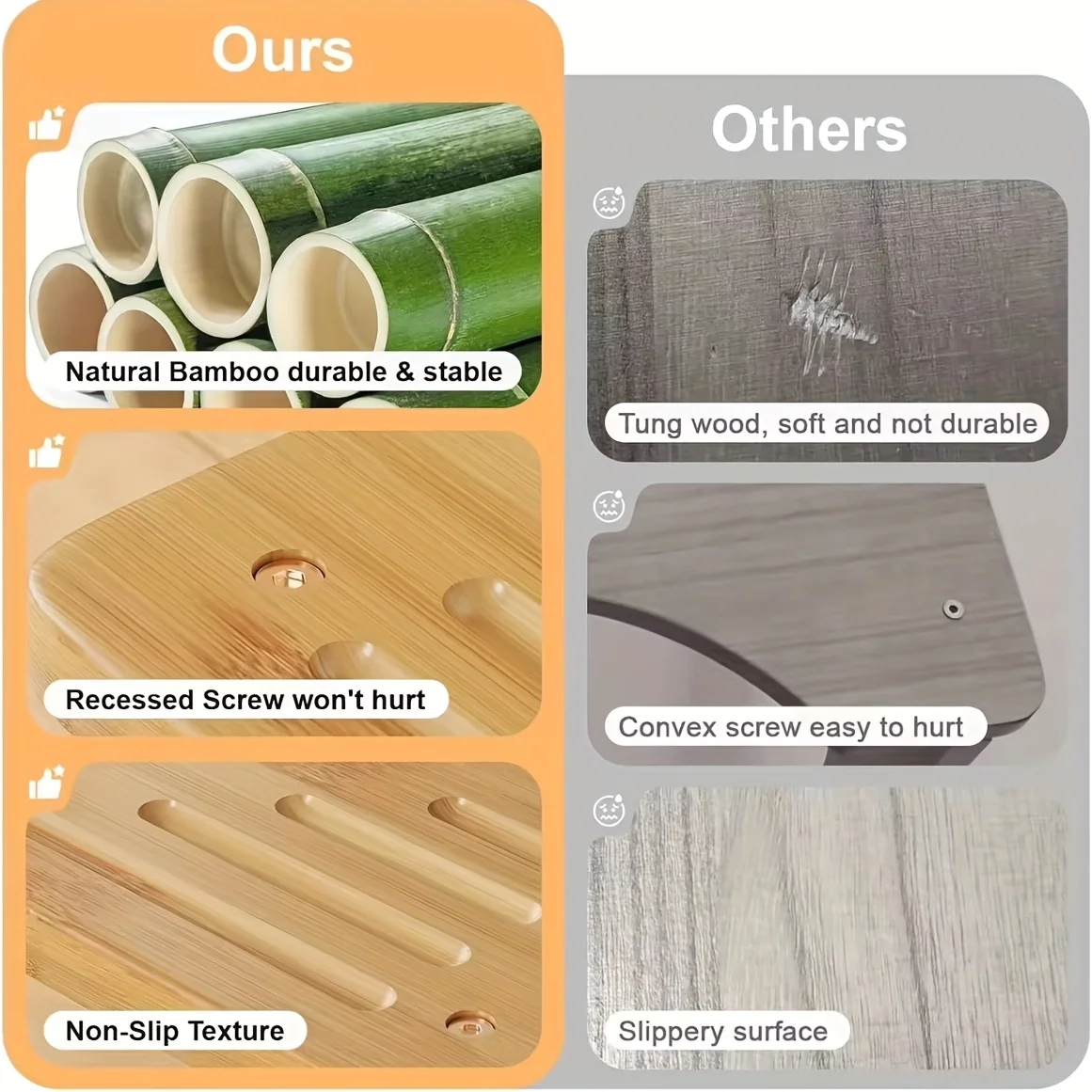 Bamboo Toilet Stool Wooden Squatting Potty Stool For Adults Squat Adult Non-Slip Wood Poop Stool For Bathroom Portable For Kids Bamboo Toilet Stool Wooden Squatting Potty Stool For Adults Squat Adult Non-Slip Wood Poop Stool For Bathroom Portable For Kids - Image 7