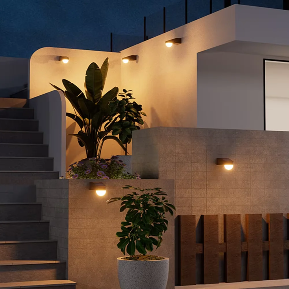 Solar-Zaunleuchten Für Den Außenbereich, Ip65, Wasserdichte Wandleuchten, Dämmerung Bis Morgendämmerung, Deckleuchte Für Hinterhofgeländer, Stufe, Terrasse, Treppengeländer Solar-Zaunleuchten Für Den Außenbereich, Ip65, Wasserdichte Wandleuchten, Dämmerung Bis Morgendämmerung, Deckleuchte Für Hinterhofgeländer, Stufe, Terrasse, Treppengeländer - Image 6