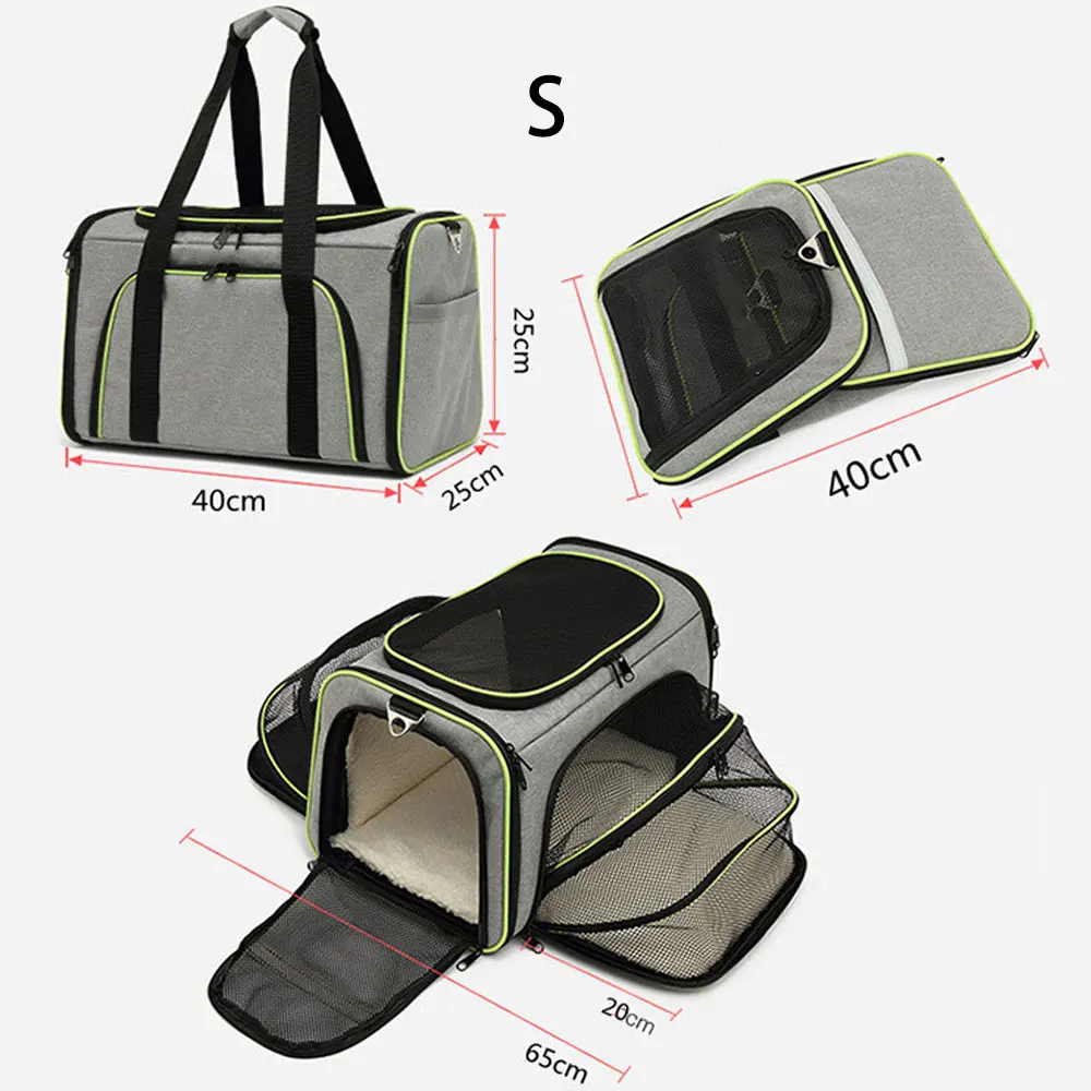 Pet Carriers Bag Portable Breathable Foldable Bag Cat Dog Carrier Bags Outgoing Outdoor Travel Pets Cats Handbag Safety Zippers Pet Carriers Bag Portable Breathable Foldable Bag Cat Dog Carrier Bags Outgoing Outdoor Travel Pets Cats Handbag Safety Zippers - Image 5