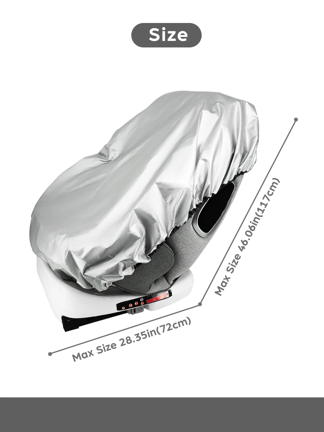 1Pc Baby Car Seat Sun Shade Cover Blocks Out Heat &Amp; Sun Uv Covers Universal Baby Travel Accessories 1Pc Baby Car Seat Sun Shade Cover Blocks Out Heat &Amp; Sun Uv Covers Universal Baby Travel Accessories - Image 6