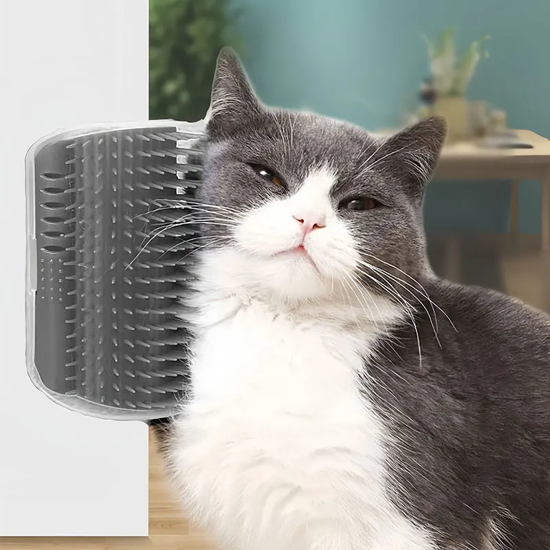 Katzen-Massagebürste – Kratz- &Amp; Pflegegerät Für Kurz- Und Langhaar Katzen Massagebürste