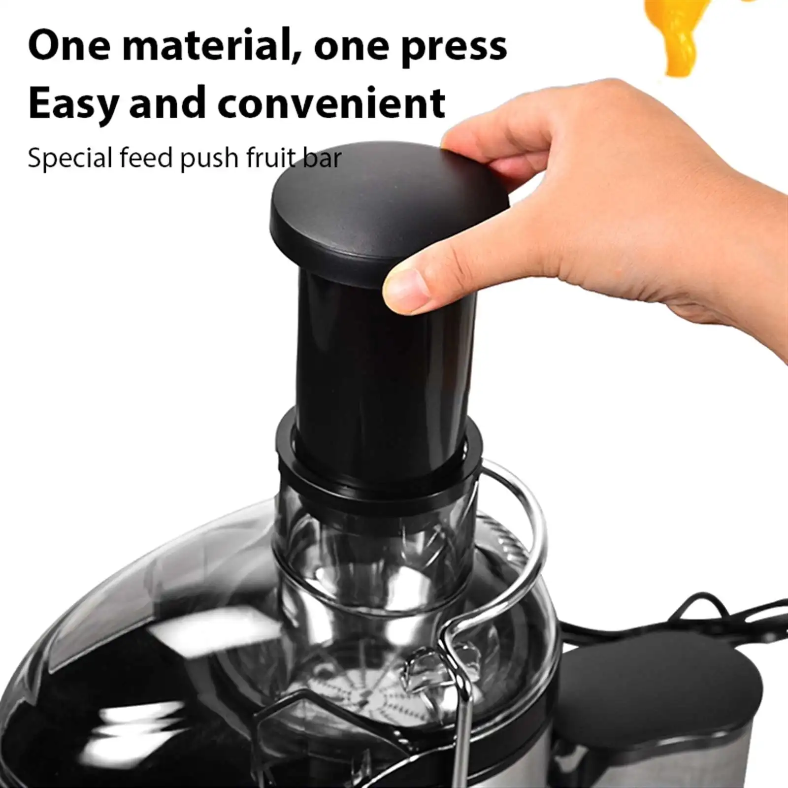 Entsafter, 400W Saftpresse Mit 3-Zoll-Großöffnung Für Ganze Früchte Und Gemüse, Entsafter Mit 2 Geschwindigkeiten, Einfach Zu Reinigen Entsafter, 400W Saftpresse Mit 3-Zoll-Großöffnung Für Ganze Früchte Und Gemüse, Entsafter Mit 2 Geschwindigkeiten, Einfach Zu Reinigen - Image 3