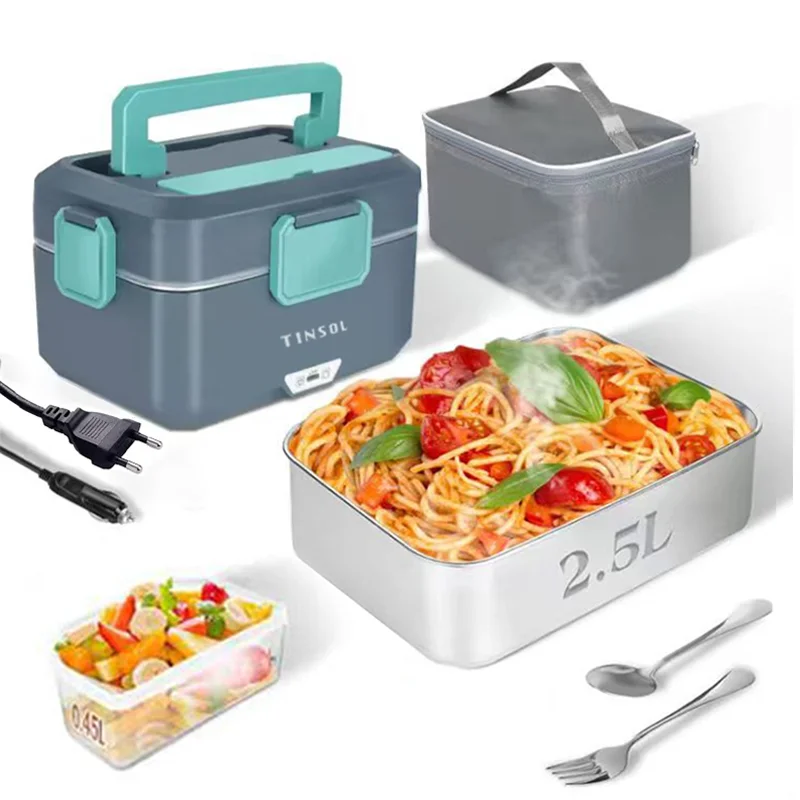 Tinsol Neue 3,5 L Elektrische Lunchbox, 90 W, Tragbare Lebensmittelheizung, Geeignet Für Auto Oder Zuhause, Auslaufsichere Mittagessenheizung, Mikrowelle Tinsol Neue 3,5 L Elektrische Lunchbox, 90 W, Tragbare Lebensmittelheizung, Geeignet Für Auto Oder Zuhause, Auslaufsichere Mittagessenheizung, Mikrowelle - Image 4