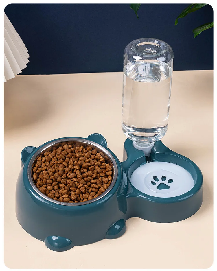 Pet Bowl 2-In-1 Auto Water Feeder, Tilted Elevated Cat Dog Bowl For Food &Amp; Water, Anti-Choking Slow Feeder Dish For Pets Pet Bowl 2-In-1 Auto Water Feeder, Tilted Elevated Cat Dog Bowl For Food &Amp; Water, Anti-Choking Slow Feeder Dish For Pets - Image 7