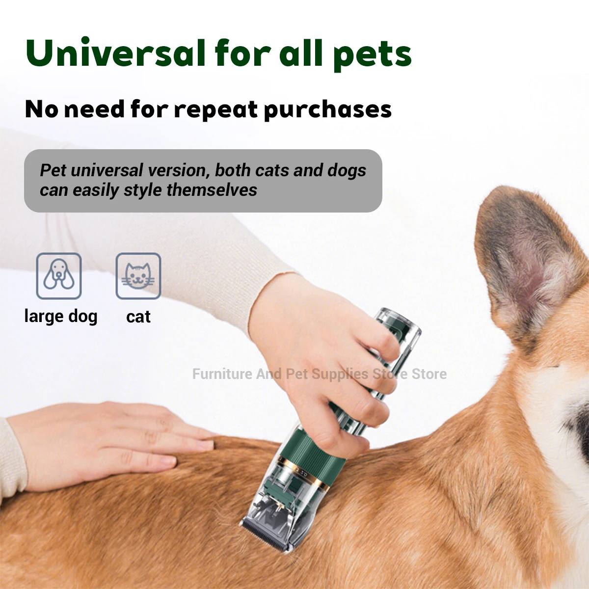 Katzen- Und Hundehaarschneider Elektrischer Professioneller Tierhaarschneider Geräuscharmer Haarschneider Usb-Aufladbar Tierpflege-Schermaschinen-Set Katzen- Und Hundehaarschneider Elektrischer Professioneller Tierhaarschneider Geräuscharmer Haarschneider Usb-Aufladbar Tierpflege-Schermaschinen-Set - Image 3