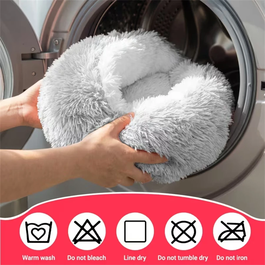 Gemütliche Katzenbetten, Hundematratzen, Warme, Weiche Plüsch-Haustierbetten, Muschelförmige, Halbgeschlossene Katzenschlafnester Für Kleine Hunde Und Kätzchen Gemütliche Katzenbetten, Hundematratzen, Warme, Weiche Plüsch-Haustierbetten, Muschelförmige, Halbgeschlossene Katzenschlafnester Für Kleine Hunde Und Kätzchen - Image 5