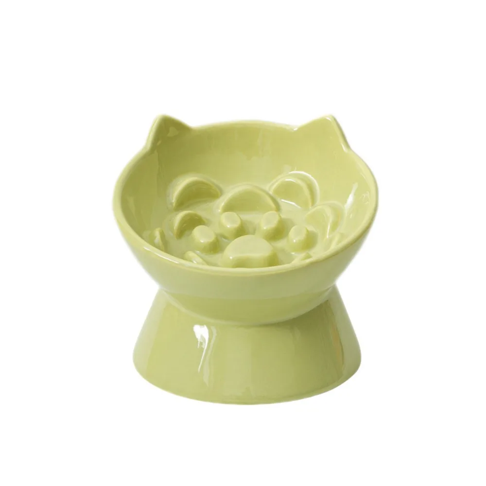 Ceramic Cat Slow Food Bowl Cute Slanted Mouth Dog Feeding Basin Creative Large Capacity Pet High Foot Bowl Kitten Puppy Ceramic Cat Slow Food Bowl Cute Slanted Mouth Dog Feeding Basin Creative Large Capacity Pet High Foot Bowl Kitten Puppy - Image 7