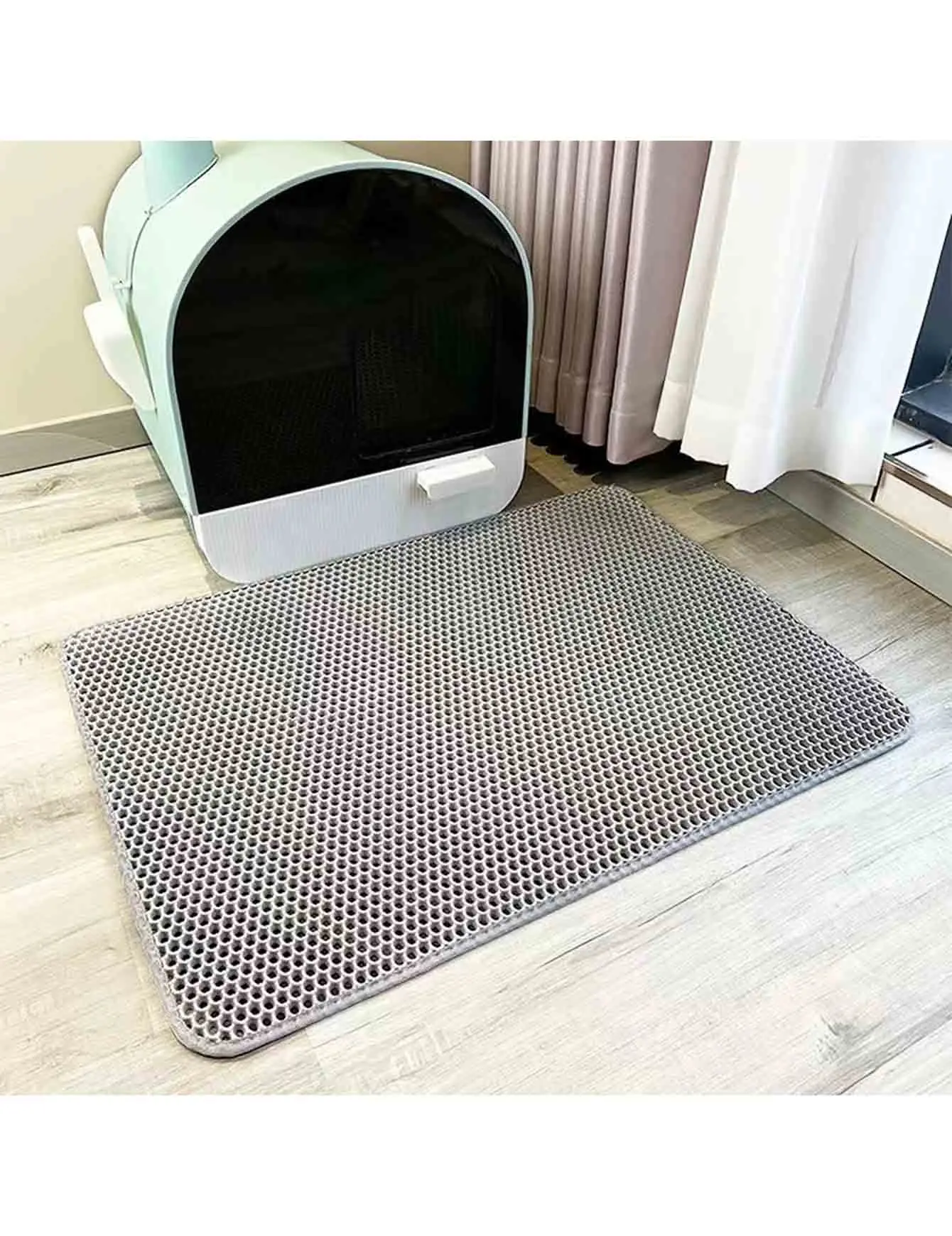 Cat Litter Mat Double Layer Pet Non Slip Big Pet Litter Box Filter Matwear Resistant Waterproof Anti-Slip Cat Litter Mat Cat Litter Mat Double Layer Pet Non Slip Big Pet Litter Box Filter Matwear Resistant Waterproof Anti-Slip Cat Litter Mat - Image 4