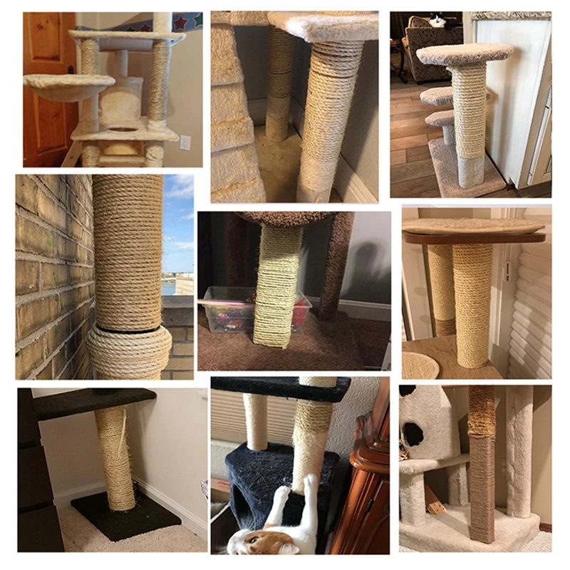 20/50M Pet Cat Scratch Durable Scratch Pole Climbing Frame Fine Sword Hemp Rope Pet Cat Scratchers 20/50M Pet Cat Scratch Durable Scratch Pole Climbing Frame Fine Sword Hemp Rope Pet Cat Scratchers - Image 20