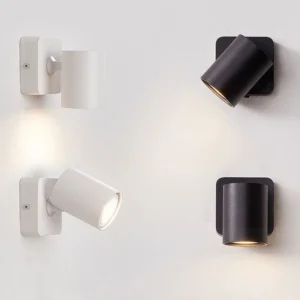Moderne LED-Lese- und Arbeitszimmer-Wandleuchte, AC85–260 V, LED-Wandleuchte, Wandleuchte, Beleuchtung für Schlafzimmer, Lesen, mit GU10-Glühbirne, schwarz