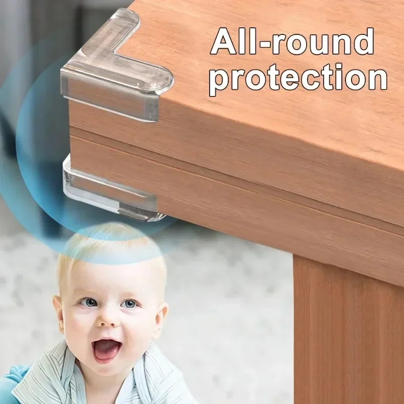 Baby Safety Silicone Table Corner Protector Furniture Edge Protection Cover Transparent Children Anti Collision Edge Guards Baby Safety Silicone Table Corner Protector Furniture Edge Protection Cover Transparent Children Anti Collision Edge Guards