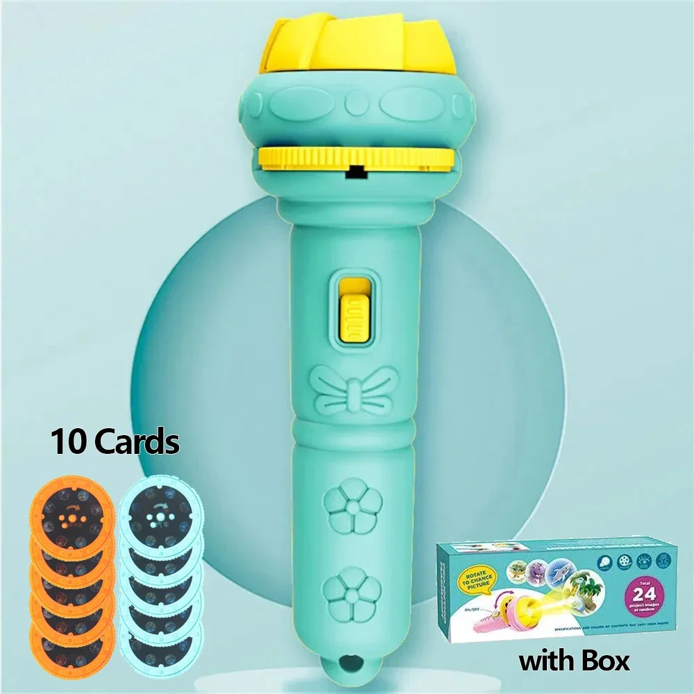 10 Cards Cartoon Projection Flashlight 80 Patterns Creative Children Flashlight Toy Projector Baby Toys Bedtime Story Book Toy 10 Cards Cartoon Projection Flashlight 80 Patterns Creative Children Flashlight Toy Projector Baby Toys Bedtime Story Book Toy - Image 12