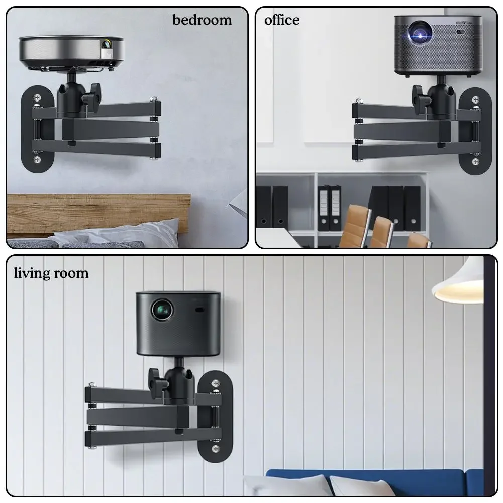 Projektorhalterung Aus Aluminium – Einziehbar, Faltbar Und Langlebig, Flexible Wandhalterung Für Nachttisch, Hotel &Amp; Büro Projektorhalterung Aus Aluminium – Einziehbar, Faltbar Und Langlebig, Flexible Wandhalterung Für Nachttisch, Hotel &Amp; Büro - Image 2