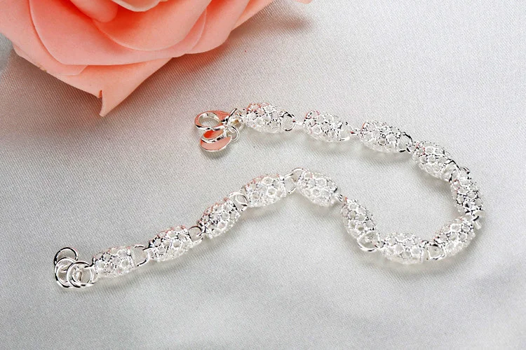 Armband Aus 925Er-Sterlingsilber, Zirkonia, Geometrische Kette, Verbunden Für Damen, Charm-Armreif, Modischer Glücksschmuck, Geschenk, Weihnachten Armband Aus 925Er-Sterlingsilber, Zirkonia, Geometrische Kette, Verbunden Für Damen, Charm-Armreif, Modischer Glücksschmuck, Geschenk, Weihnachten - Image 2