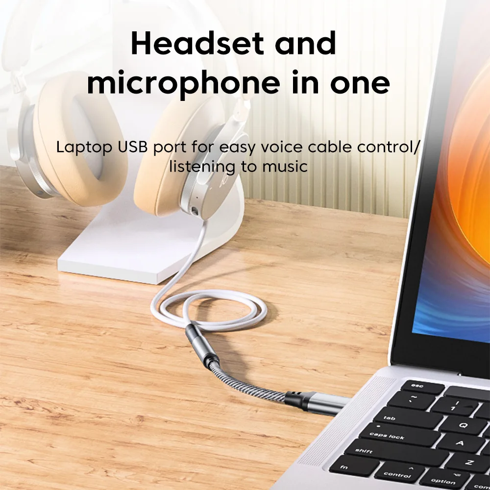 Usb Auf 3,5-Mm-Kopfhörer-Adapter – Audio-Konverter Für Notebook, Pc &Amp; Ps4 Mit 3,5-Mm-Klinkenanschluss Usb Auf 3,5-Mm-Kopfhörer-Adapter – Audio-Konverter Für Notebook, Pc &Amp; Ps4 Mit 3,5-Mm-Klinkenanschluss - Image 2