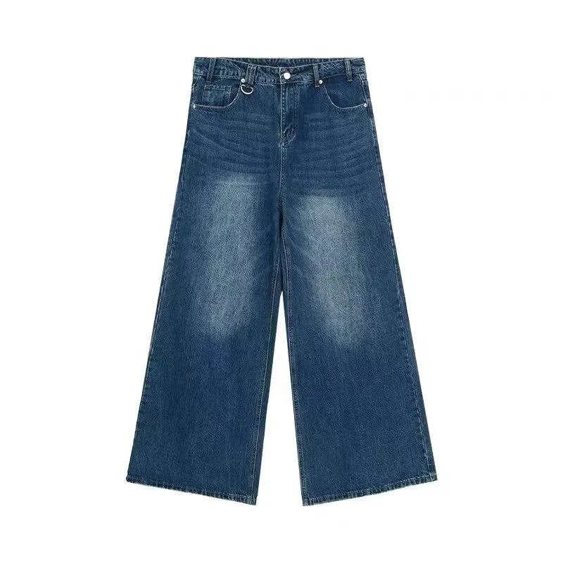 Sommer Männer Baggy Jeans Unisex Vintage Amerikanischen Stil Gerade Breite Bein Denim Hosen Mode Marke Heißer Verkauf Casual Hosen Sommer Männer Baggy Jeans Unisex Vintage Amerikanischen Stil Gerade Breite Bein Denim Hosen Mode Marke Heißer Verkauf Casual Hosen - Image 7