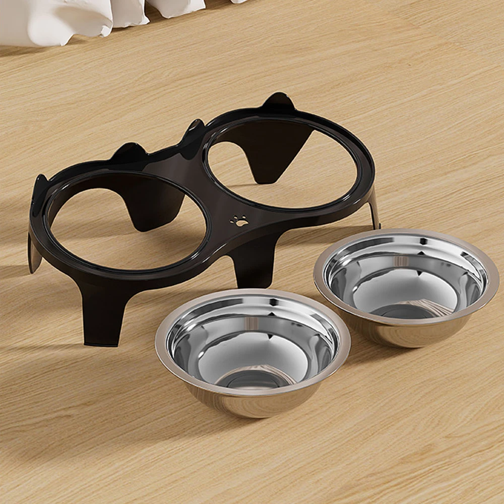 1Pc Stainless Steel Cat Food &Amp; Water Bowl With Anti-Tip Design Large Capacity Easy-Eat Design For Pet Dog Cat Feeding Food Bowl 1Pc Stainless Steel Cat Food &Amp; Water Bowl With Anti-Tip Design Large Capacity Easy-Eat Design For Pet Dog Cat Feeding Food Bowl - Image 4