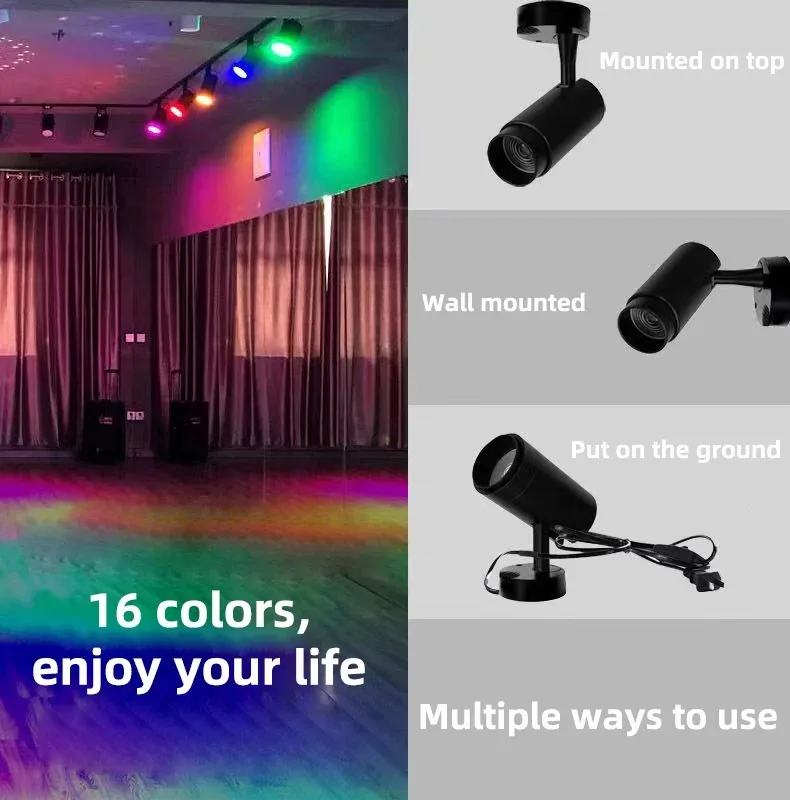 Bühnen Led Strahler Rgb Mit Fernbedienung – Einstellbare Atmosphärenbeleuchtung Für Ktv, Bar, Disco Und Zuhause Bühnen Led Strahler Rgb Mit Fernbedienung – Einstellbare Atmosphärenbeleuchtung Für Ktv, Bar, Disco Und Zuhause - Image 2