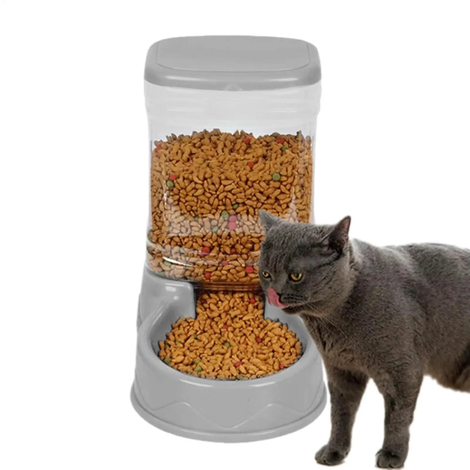 Cat Feeder For Dry Food Cat Waterer Food Feeder Large Capacity Automatic Dog And Cat Water Dispenser For Small To Medium Pets Cat Feeder For Dry Food Cat Waterer Food Feeder Large Capacity Automatic Dog And Cat Water Dispenser For Small To Medium Pets - Image 14