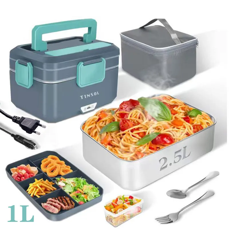 Tinsol Neue 3,5 L Elektrische Lunchbox, 90 W, Tragbare Lebensmittelheizung, Geeignet Für Auto Oder Zuhause, Auslaufsichere Mittagessenheizung, Mikrowelle Tinsol Neue 3,5 L Elektrische Lunchbox, 90 W, Tragbare Lebensmittelheizung, Geeignet Für Auto Oder Zuhause, Auslaufsichere Mittagessenheizung, Mikrowelle - Image 3