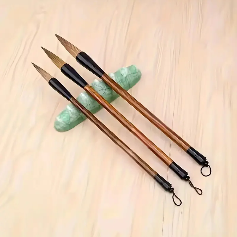 3-Teiliges Hochwertiges Malpinsel-Set, Große, Mittlere Und Kleine Sets, Pinsel Im Chinesischen Stil, Schreib- Und Malzubehör 3-Teiliges Hochwertiges Malpinsel-Set, Große, Mittlere Und Kleine Sets, Pinsel Im Chinesischen Stil, Schreib- Und Malzubehör - Image 8