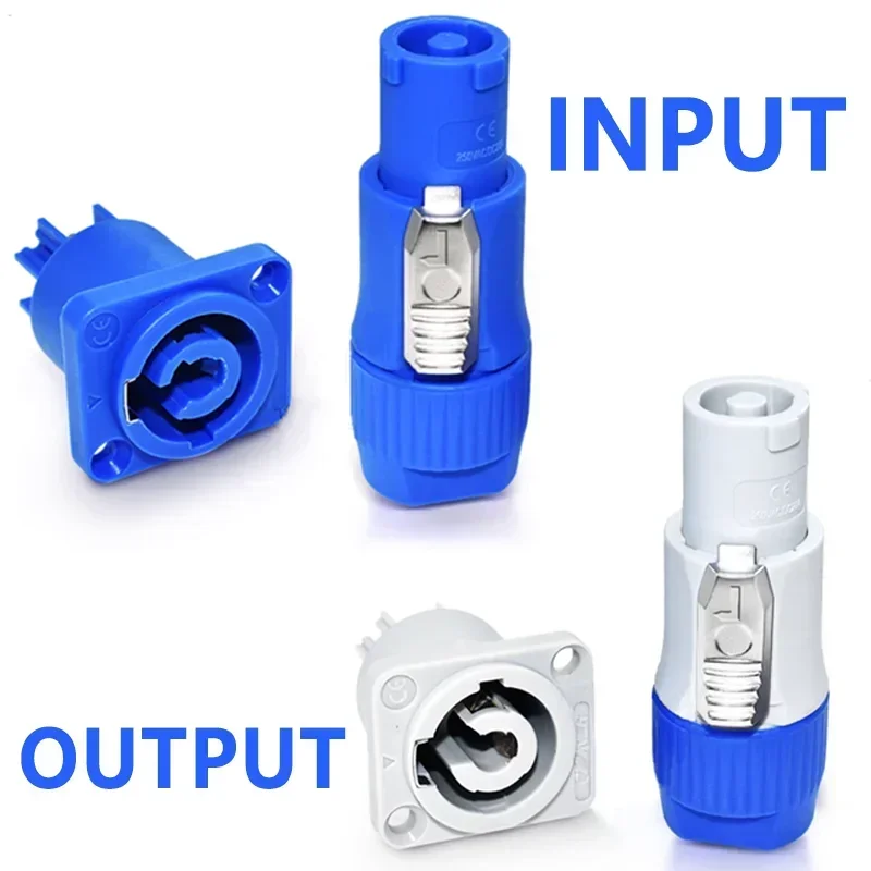 10-Teiliges 3-Poliges Powercon Stecker Set – Verriegelbare Ac-Kabelstecker Mit Chassis-Buchsen Für Led-Bildschirme Und Bühnenlicht 10-Teiliges 3-Poliges Powercon Stecker Set – Verriegelbare Ac-Kabelstecker Mit Chassis-Buchsen Für Led-Bildschirme Und Bühnenlicht - Image 2