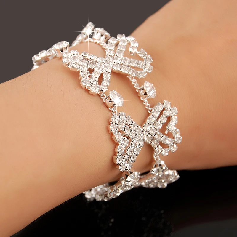 Neue Mode-Charm-Armbänder Aus 925Er Silber, Aaaaa-Zirkon-Kristall, Damen-Armband, Hochzeit, Verlobung, Luxus-Schmuck Neue Mode-Charm-Armbänder Aus 925Er Silber, Aaaaa-Zirkon-Kristall, Damen-Armband, Hochzeit, Verlobung, Luxus-Schmuck - Image 9