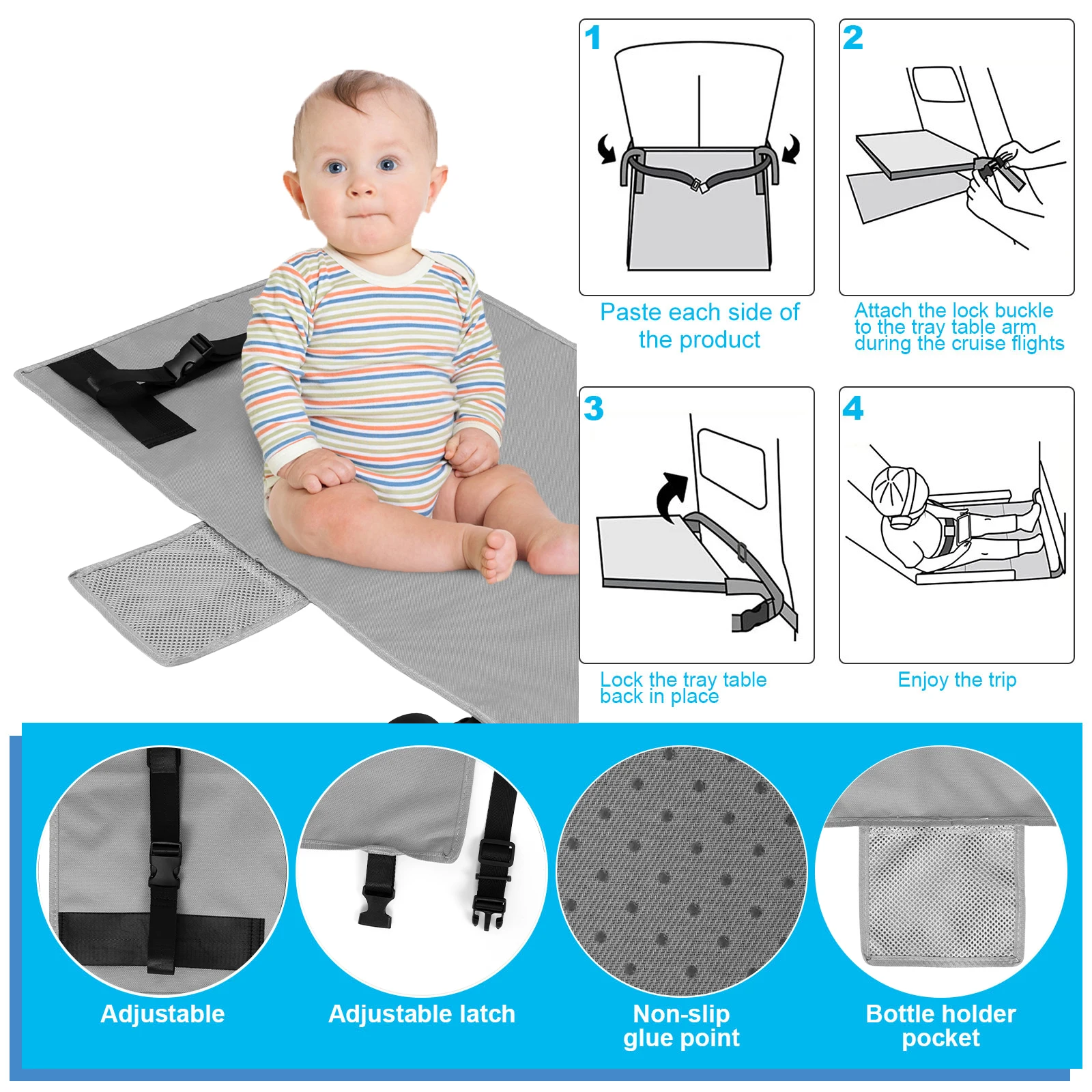 Kinder Reise Flugzeug Bett Tragbare Kinder Pedale Betten Fuß Bein Rest Hängematte Baby Fußstütze Bett Kleinkind Flugzeug Sitz Extender Kinder Reise Flugzeug Bett Tragbare Kinder Pedale Betten Fuß Bein Rest Hängematte Baby Fußstütze Bett Kleinkind Flugzeug Sitz Extender - Image 2
