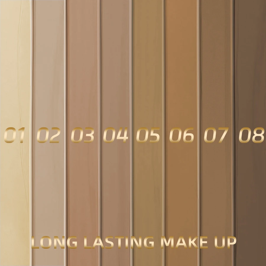 8-Farben Gesichts-Foundation-Creme Ölkontrollierend Wasserfest Natürliche Bb-Creme Langanhaltender Concealer Flüssige Volle Abdeckung Matt Basis-Make-Up 8-Farben Gesichts-Foundation-Creme Ölkontrollierend Wasserfest Natürliche Bb-Creme Langanhaltender Concealer Flüssige Volle Abdeckung Matt Basis-Make-Up - Image 3