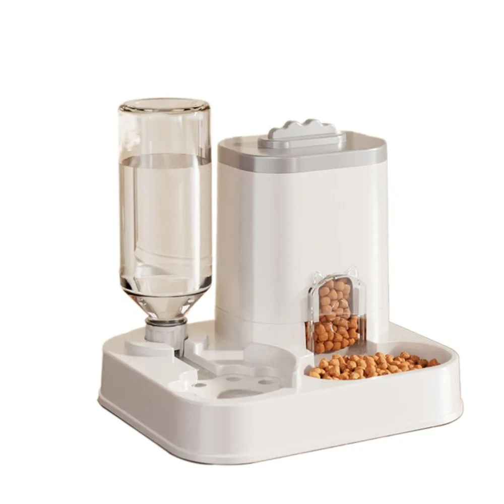 Automatischer Wasserspender Für Katzen Und Hunde Mit Integriertem Futterbecken, Keine Batterien Erforderlich, Automatischer Futterspender Für Haustiere, Einteiliges Design Automatischer Wasserspender Für Katzen Und Hunde Mit Integriertem Futterbecken, Keine Batterien Erforderlich, Automatischer Futterspender Für Haustiere, Einteiliges Design - Image 7