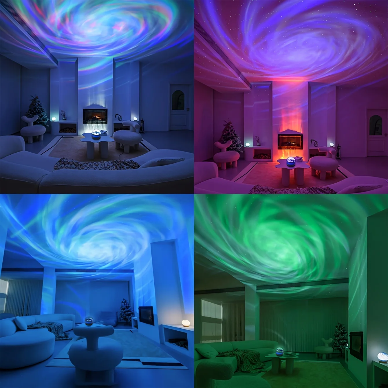 Led-Galaxie-Projektor Mit Fernbedienung, Usb &Amp; 7 Modi – Sternenhimmel-Nachtlicht Mit Sound Für Kinderzimmer Und Dekoration Led-Galaxie-Projektor Mit Fernbedienung, Usb &Amp; 7 Modi – Sternenhimmel-Nachtlicht Mit Sound Für Kinderzimmer Und Dekoration - Image 2